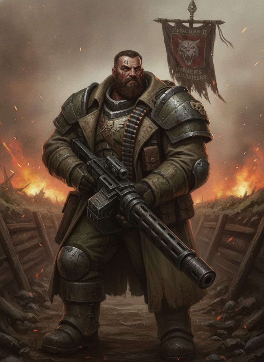 Gunnery Sergeant “Stonetooth” Harker, character portrait