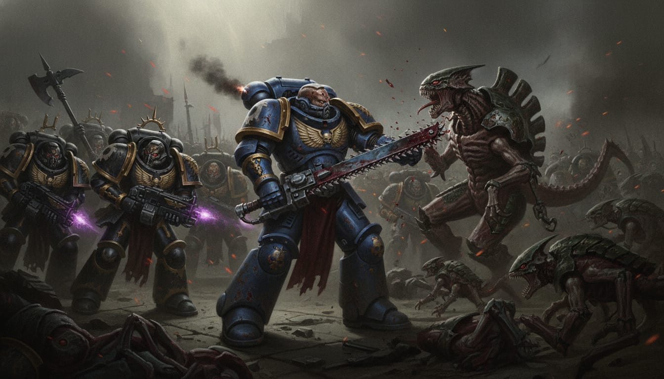 Warhammer 40,000: Space Marine 2 cover art