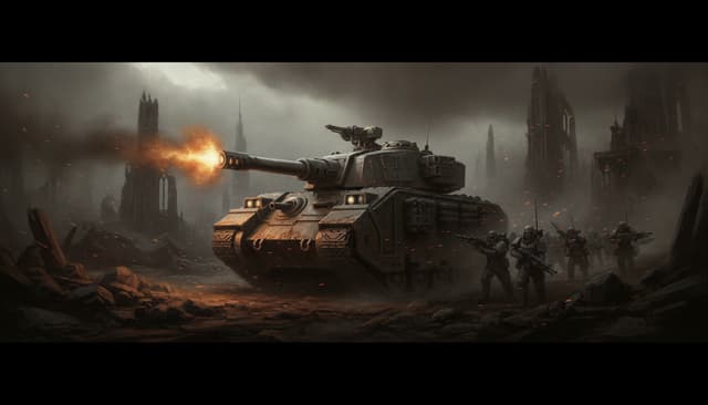 Illustration of Leman Russ Tank
