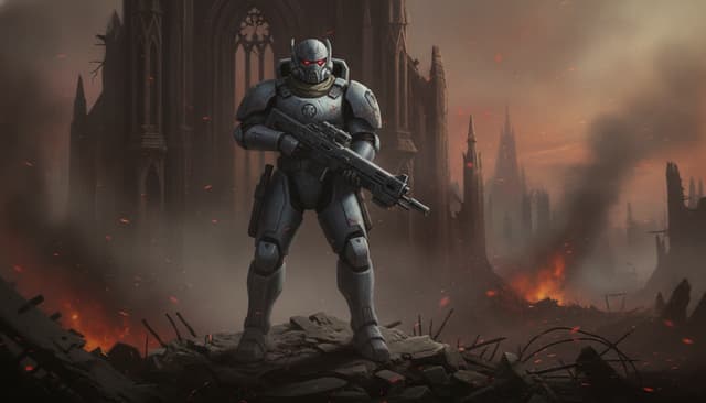 Illustration of Fire Warrior