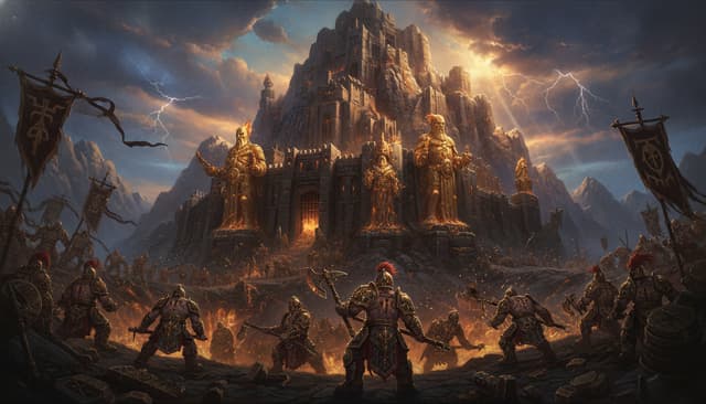 Illustration of The Fyreslayer Lodges