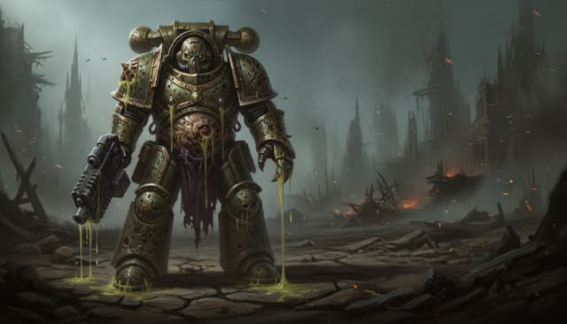 Illustration of Plague Marine