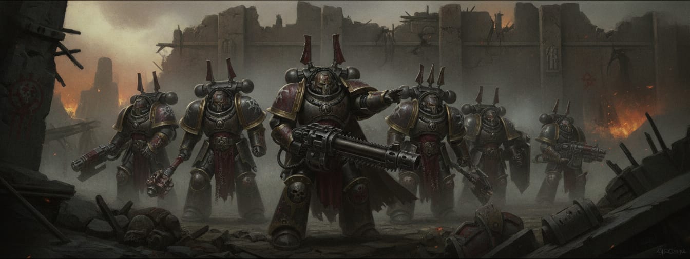 Iron Warriors formation art
