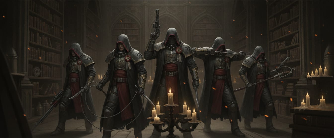Officio Assassinorum formation art