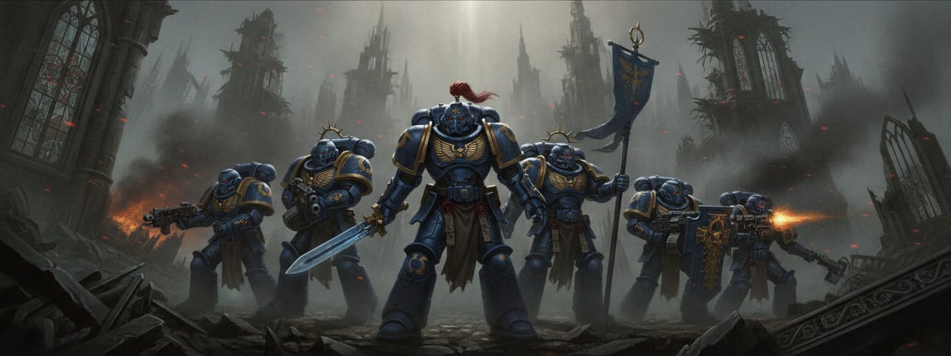 Ultramarines formation art