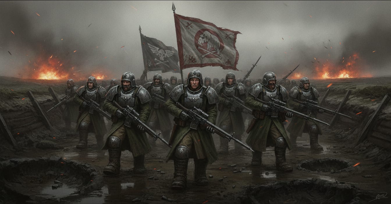 Valhallan Ice Warriors formation art