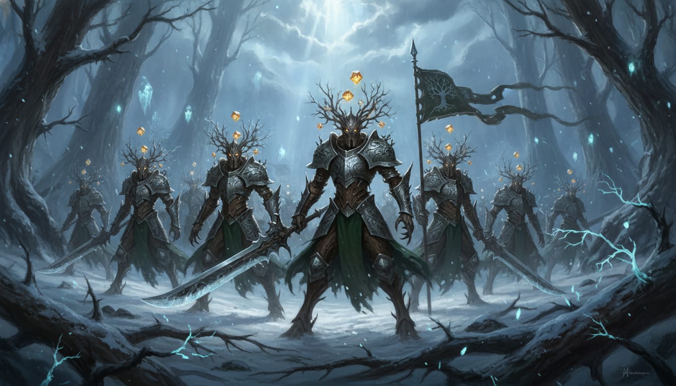Winterleaf formation art