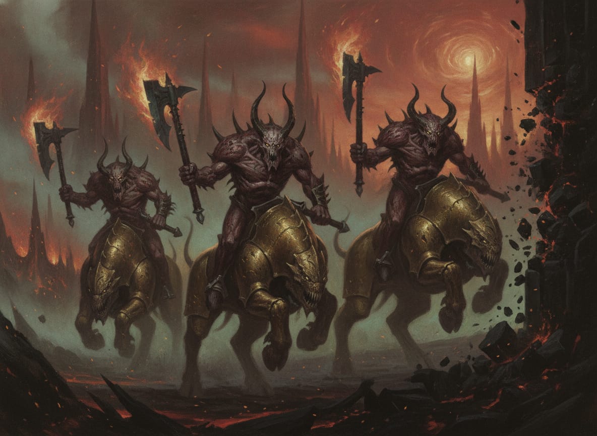 Bloodcrushers of Khorne, unit art