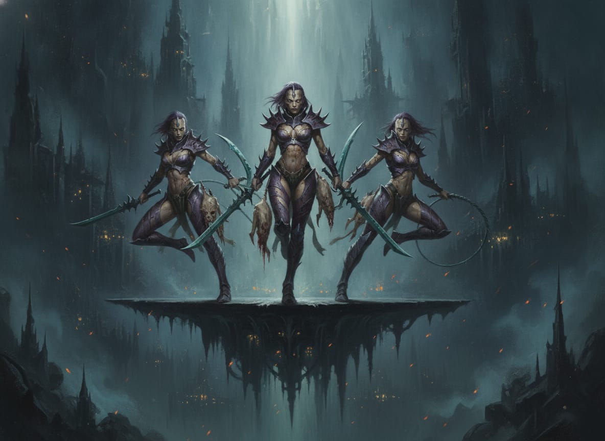 Wyches, unit art
