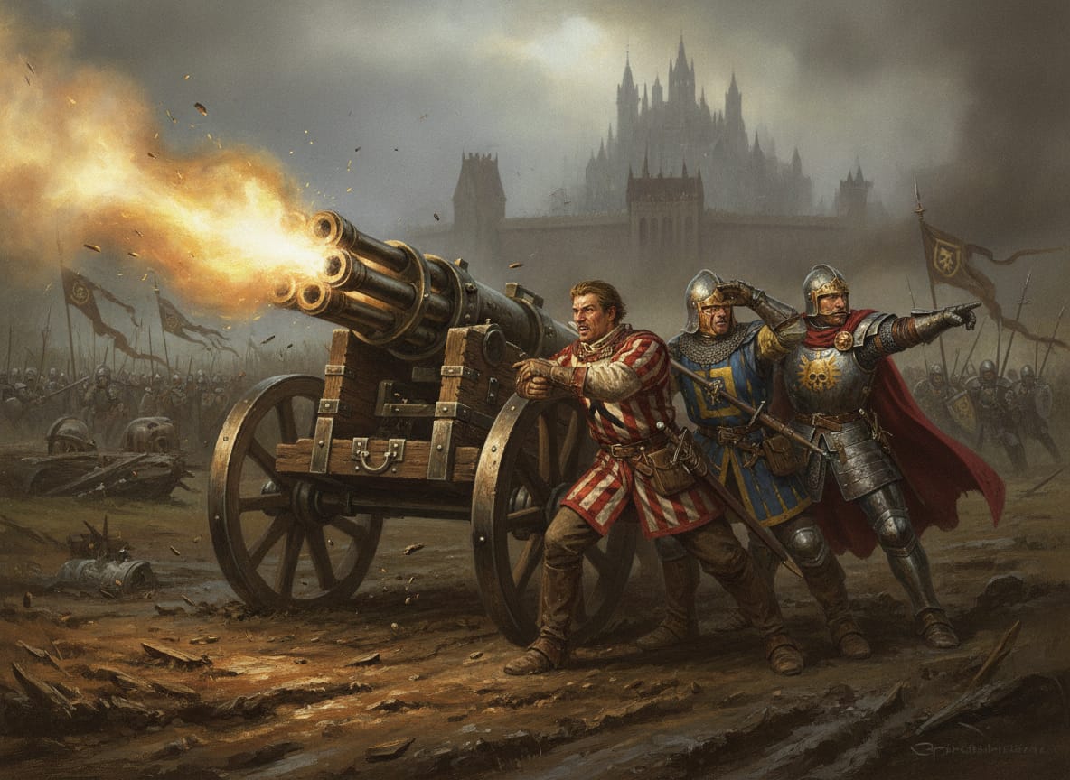 Helblaster Volley Gun, unit art