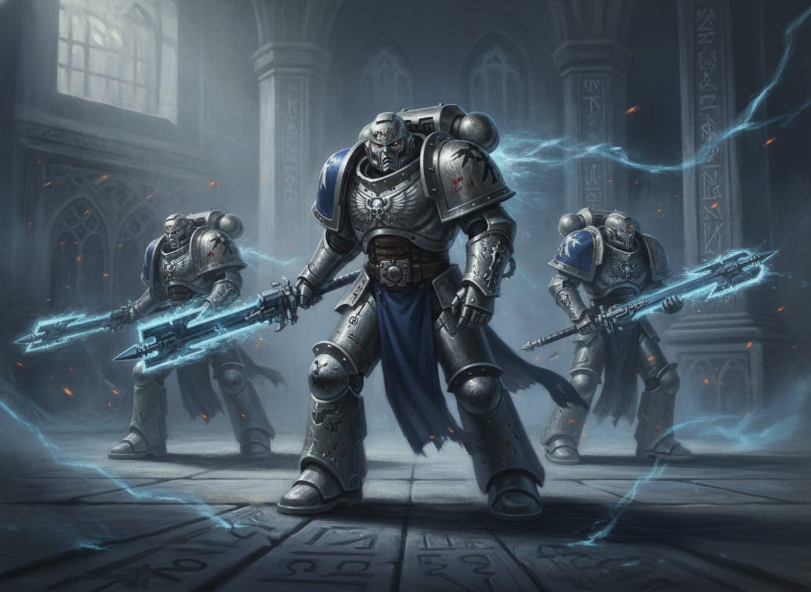 Grey Knights Interceptor Squad, unit art