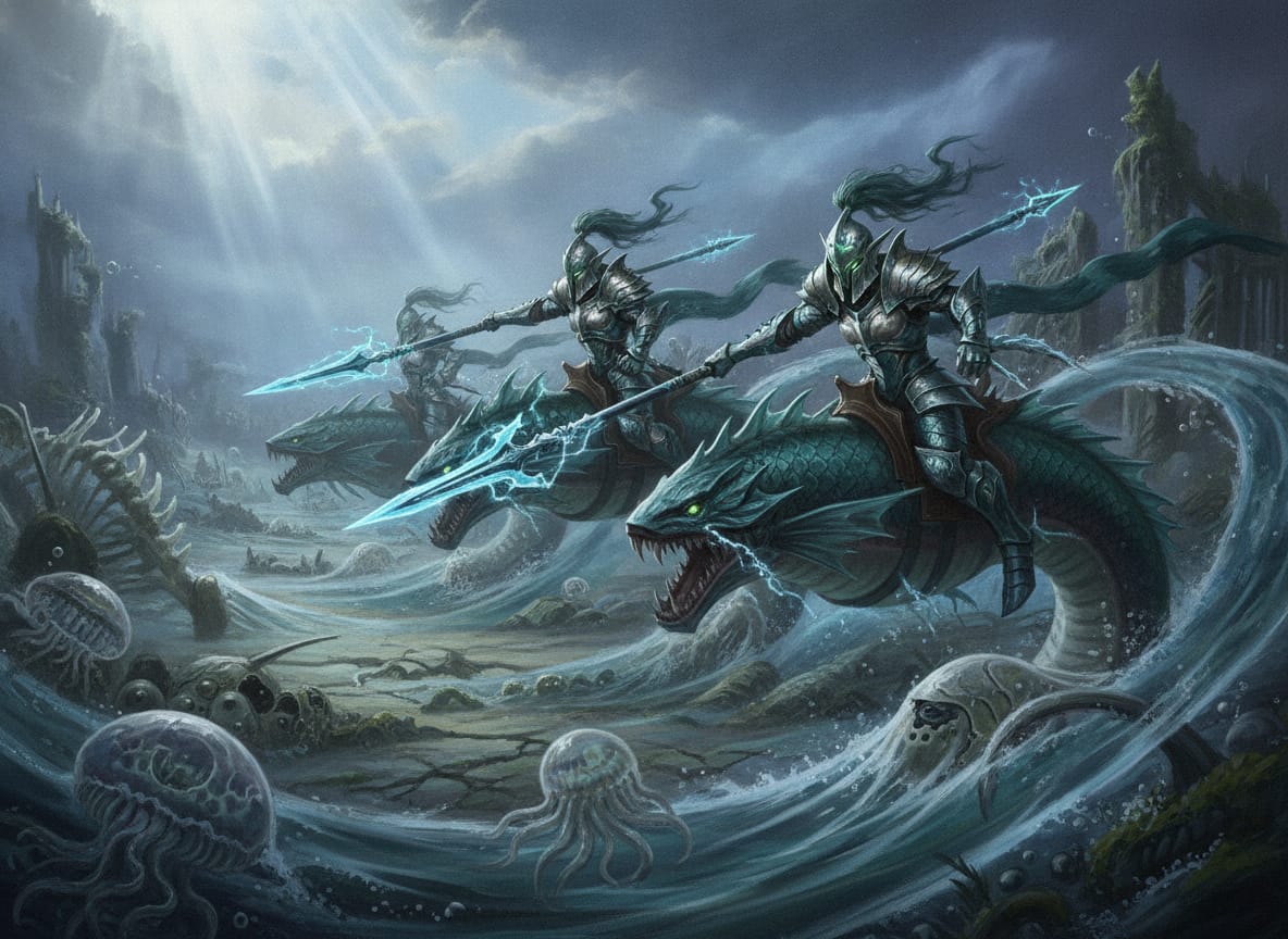 Akhelian Morrsarr Guard, unit art