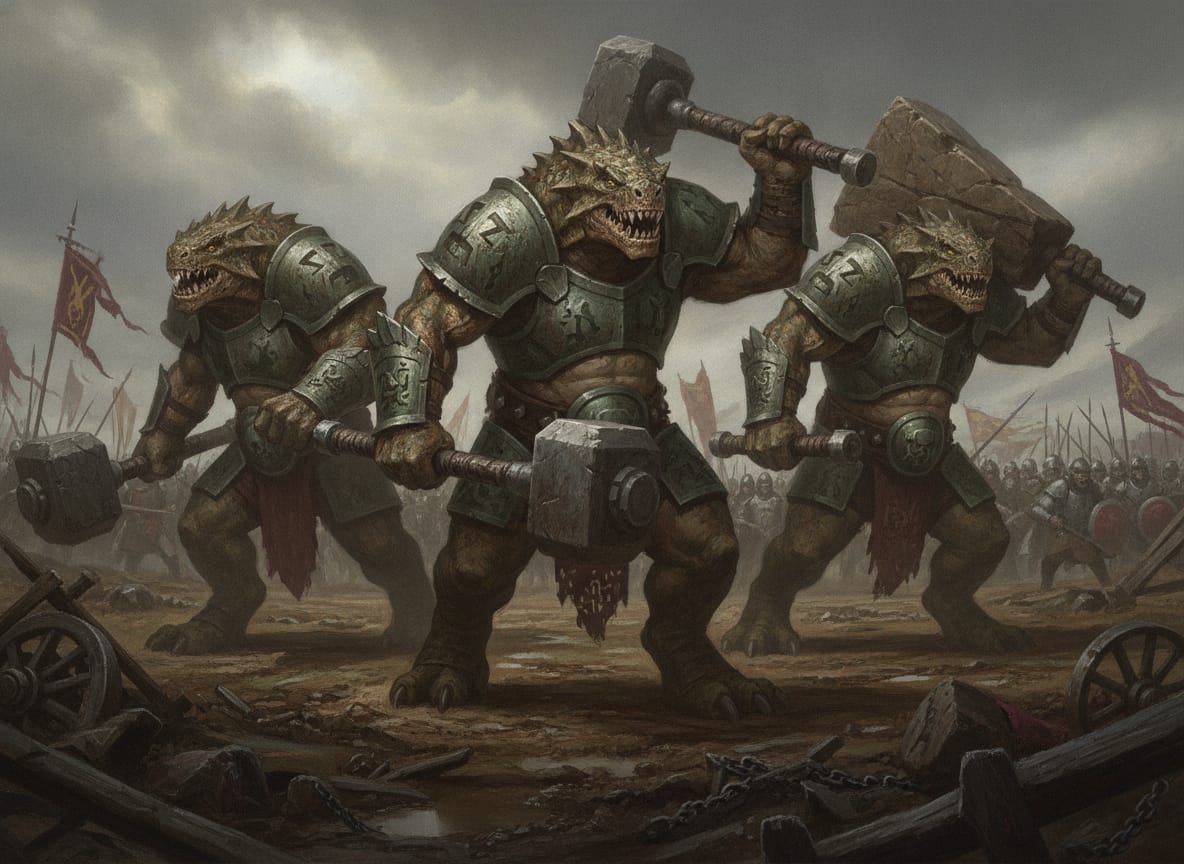 Kroxigor, unit art