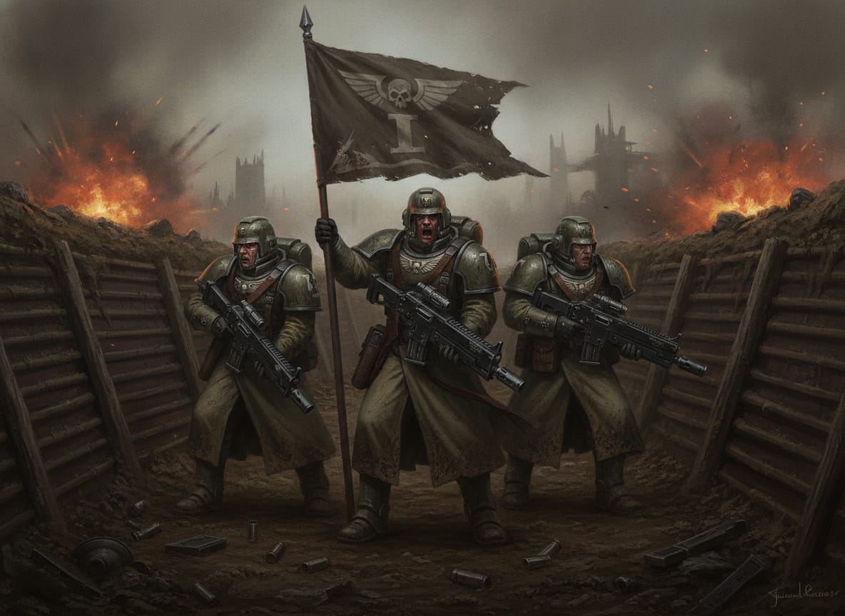 Militarum Tempestus Command Squad, unit art