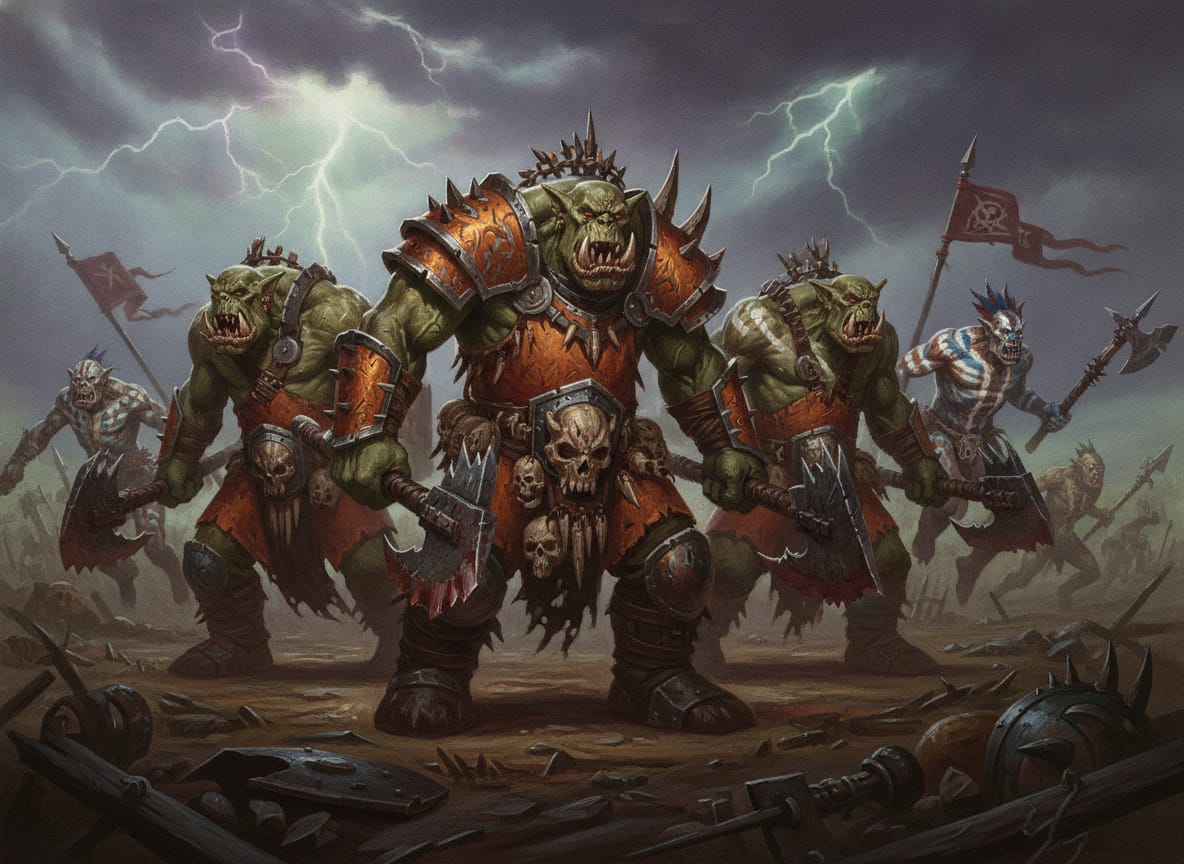 Savage Orruks, unit art