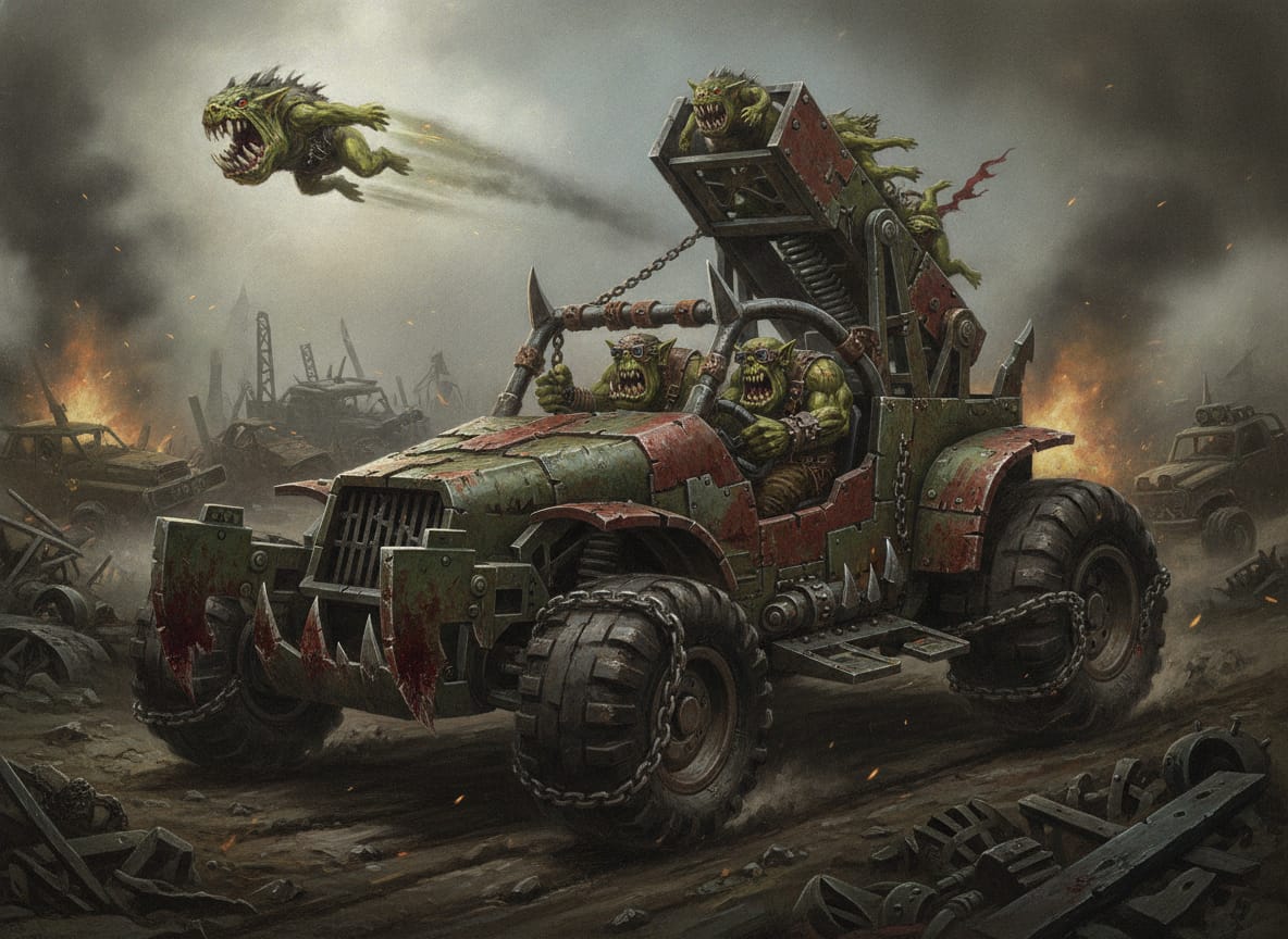 Rukkatrukk Squigbuggy, unit art