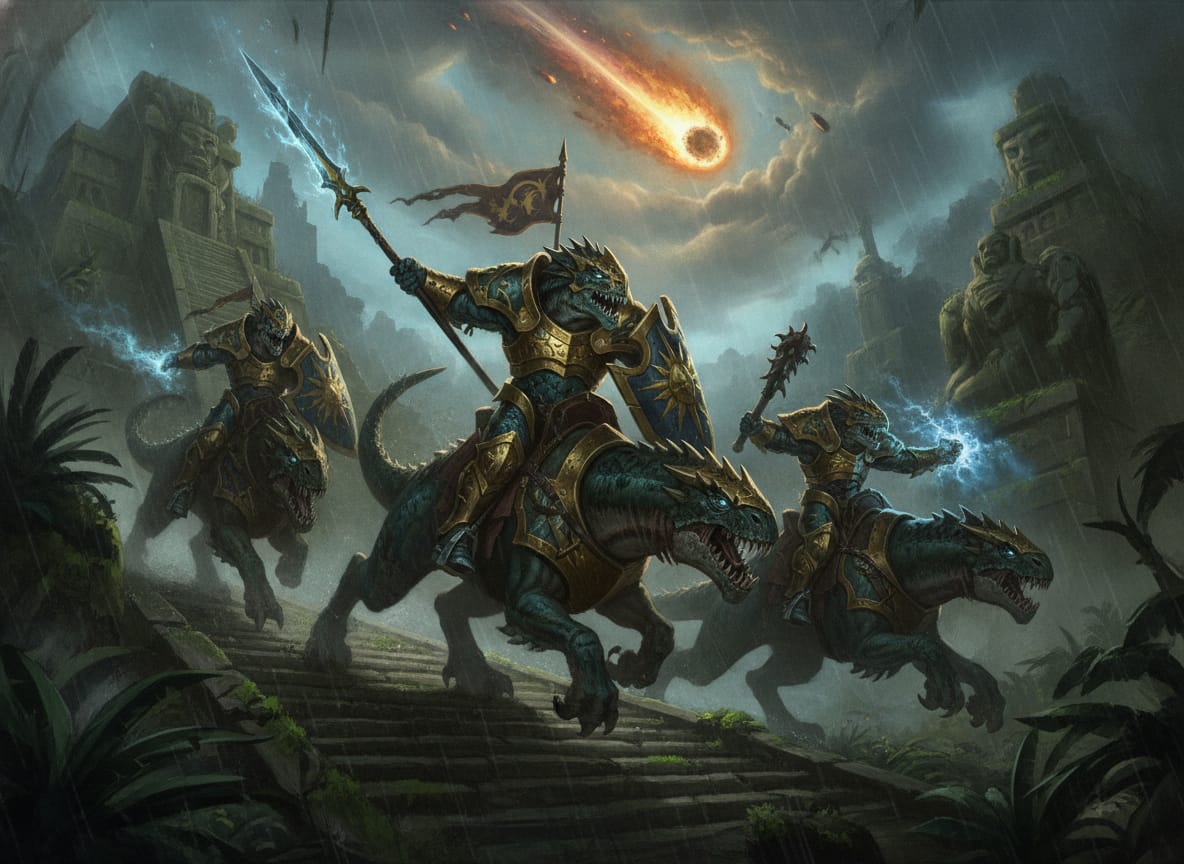 Saurus Knights, unit art
