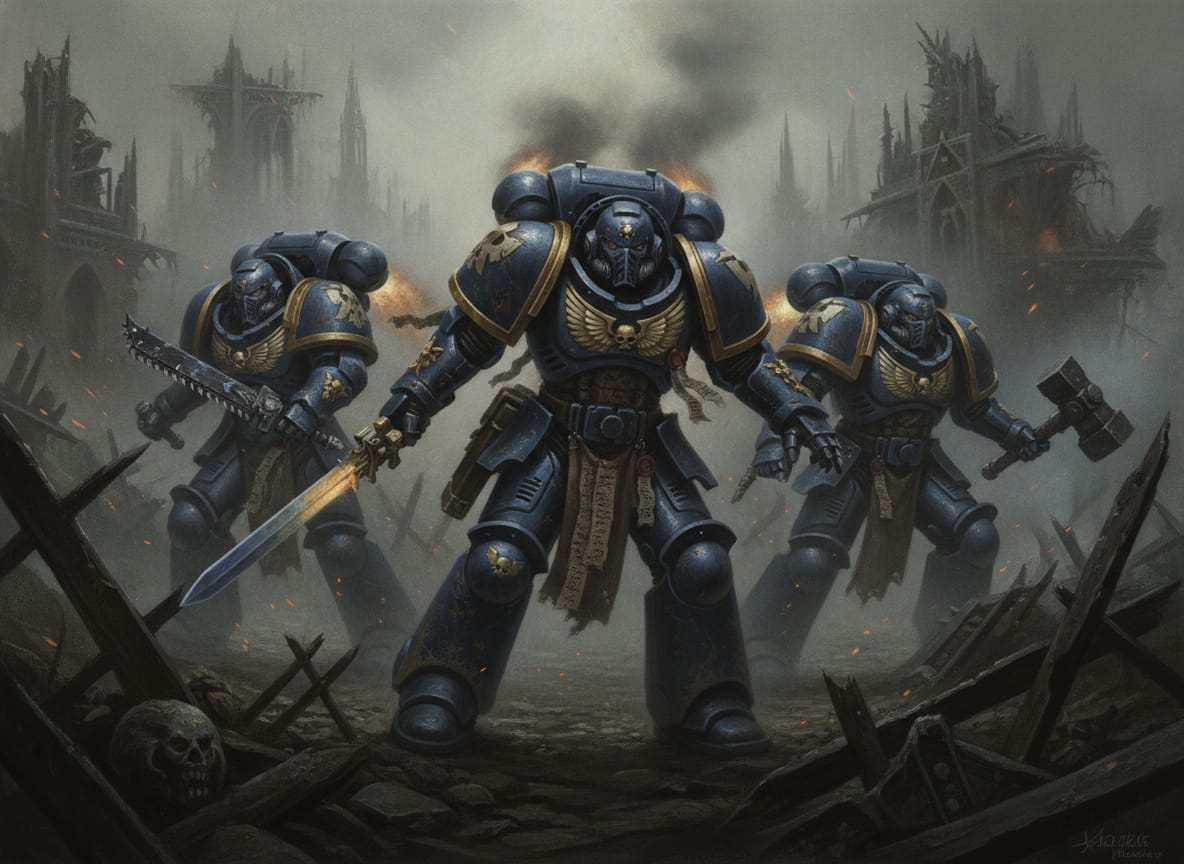 Assault Intercessor Squad, unit art
