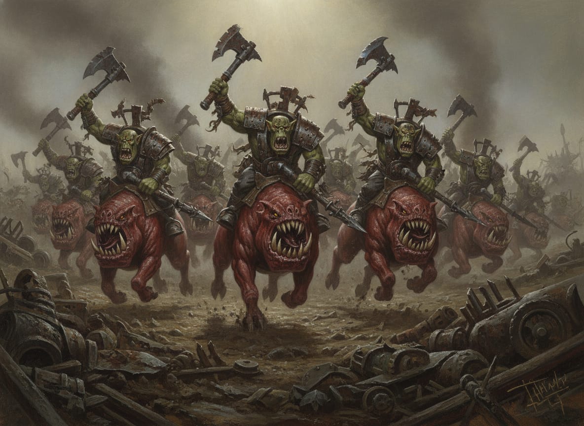 Squighog Boyz, unit art