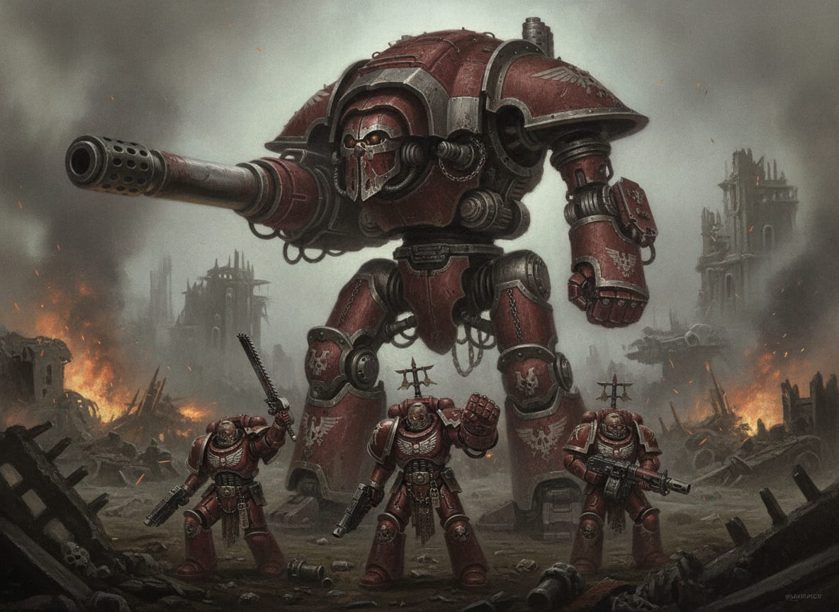 Warbringer Nemesis Titan, unit art