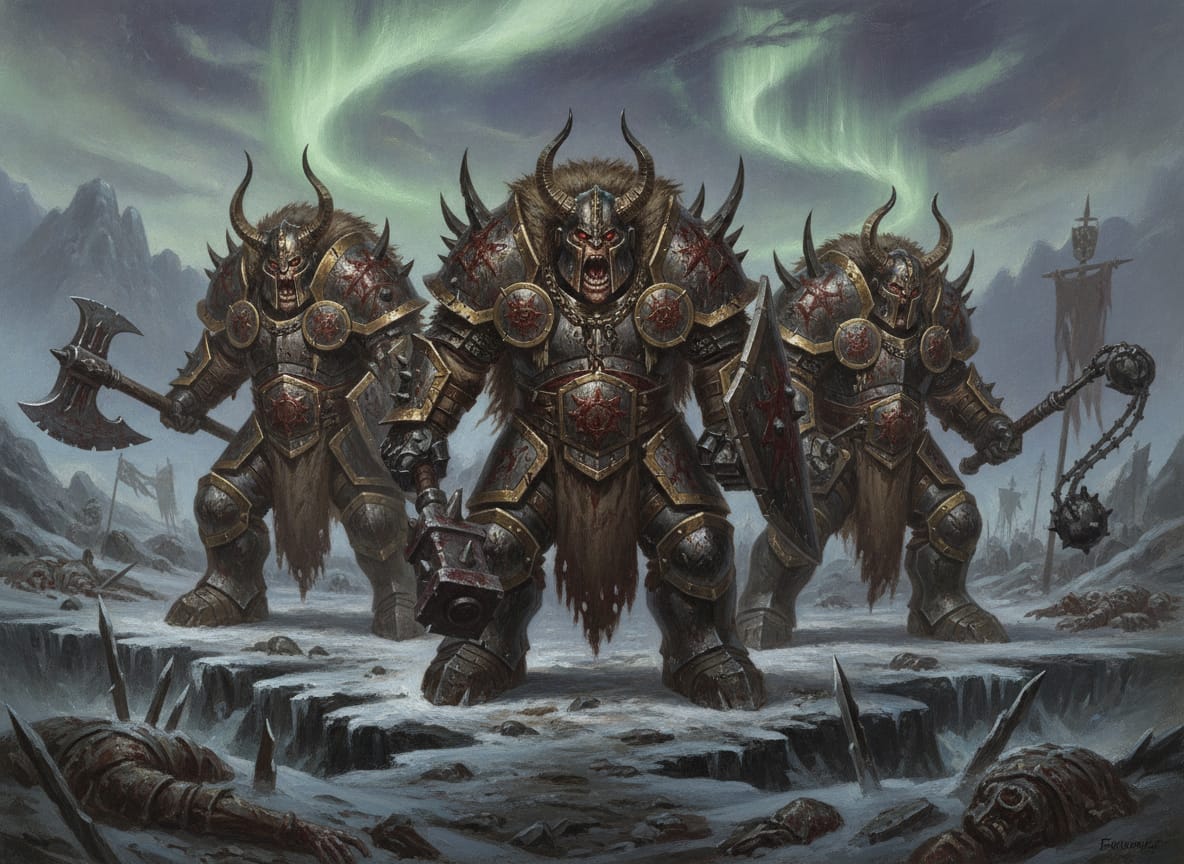 Chaos Ogres, unit art