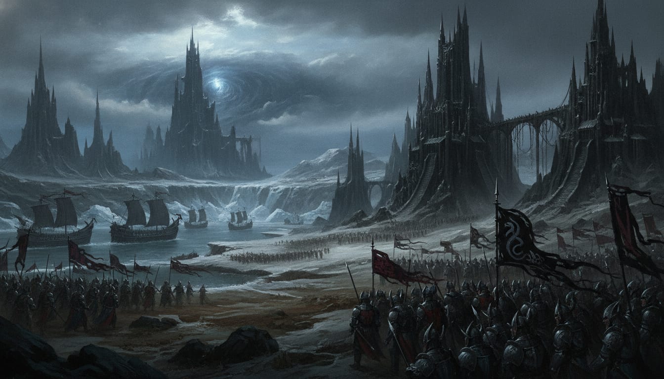 Naggaroth, the Land of Chill, Warhammer world art