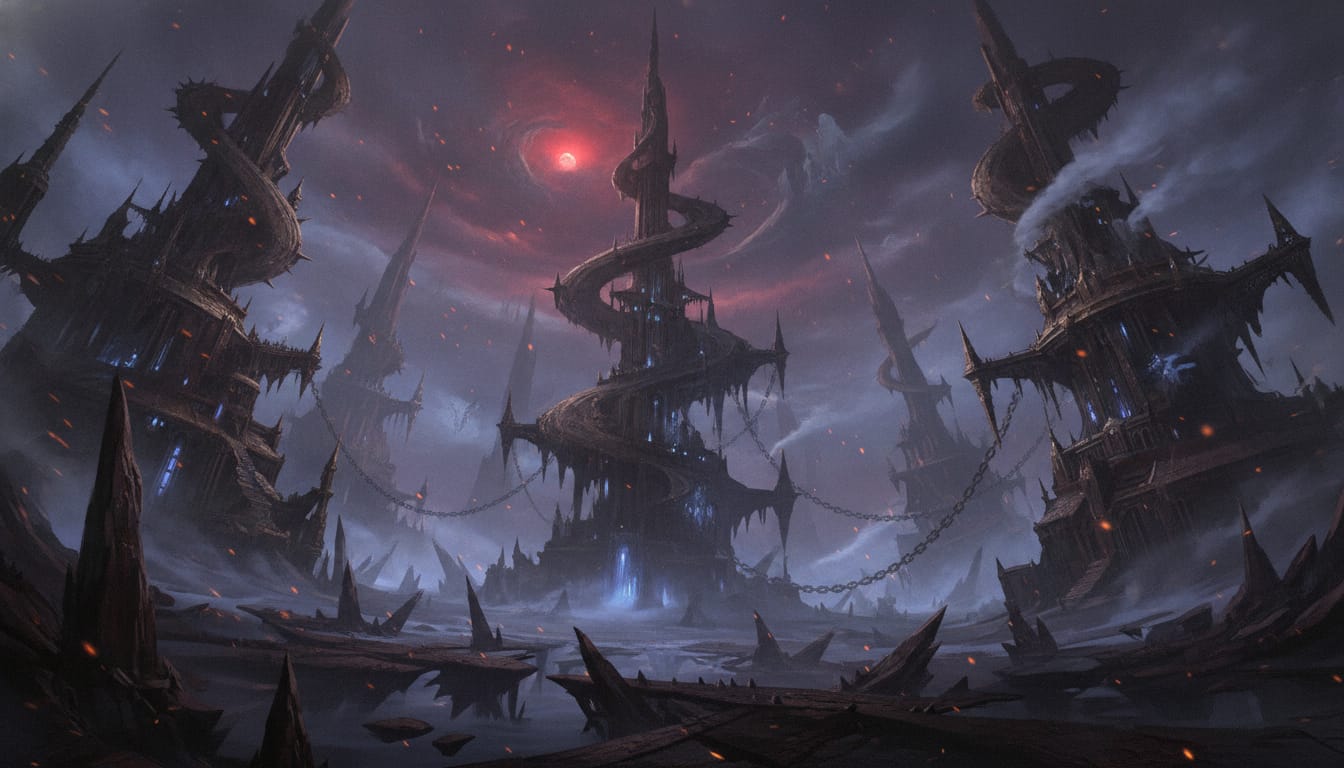 Sortiarius (the Planet of the Sorcerers), Warhammer world art