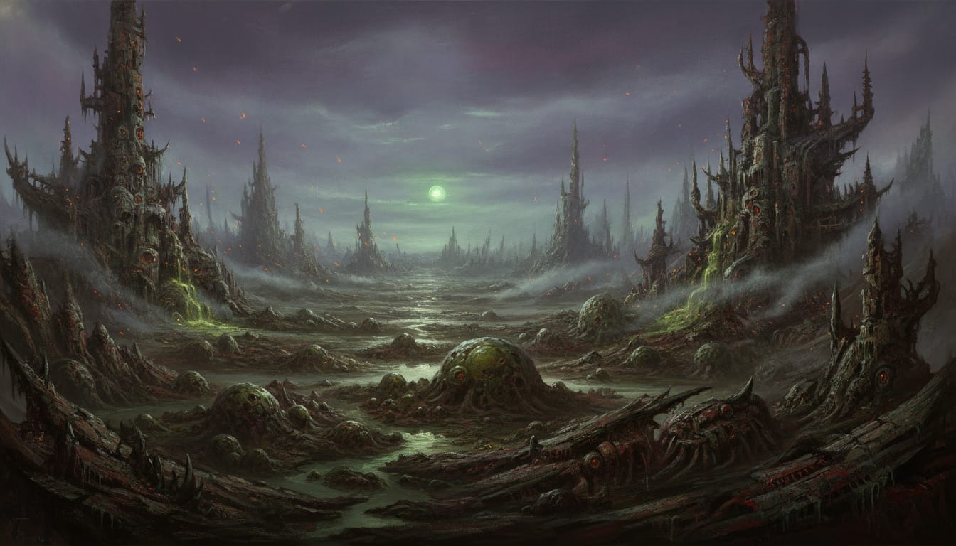 The Plague Planet, Warhammer world art
