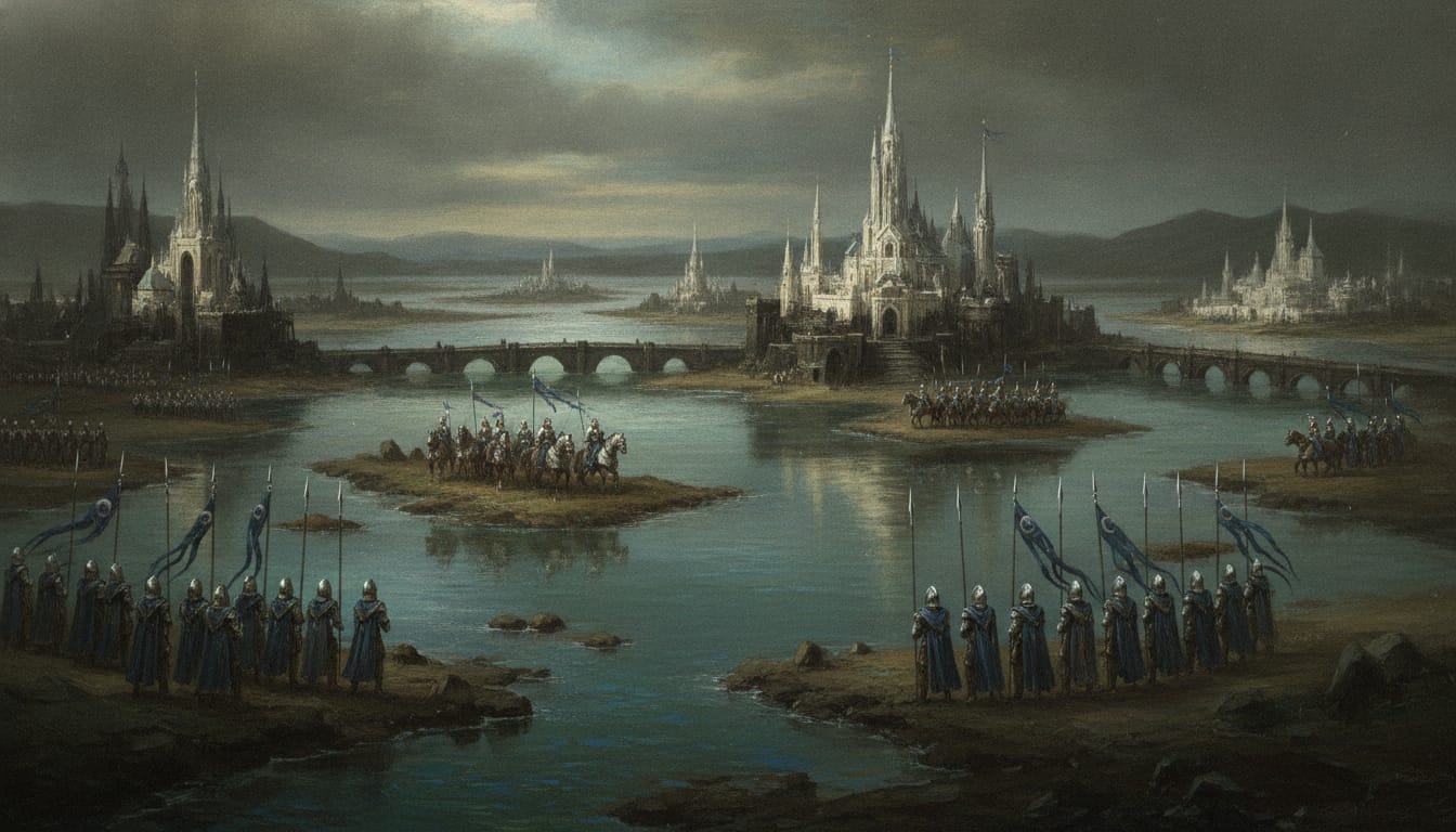 Tor Elyr, City of the Lagoons, Warhammer world art
